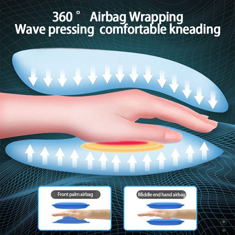 Heated Electric Hand Massager, Airbag Compression Palm Massage, Finger Massage Machine, Rechargeable, Relieve Fatigue
