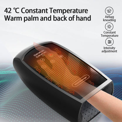 Heated Electric Hand Massager, Airbag Compression Palm Massage, Finger Massage Machine, Rechargeable, Relieve Fatigue