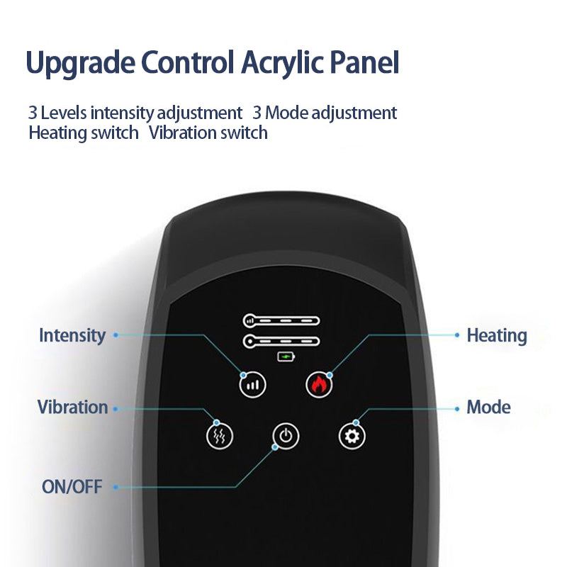 Heated Electric Hand Massager, Airbag Compression Palm Massage, Finger Massage Machine, Rechargeable, Relieve Fatigue