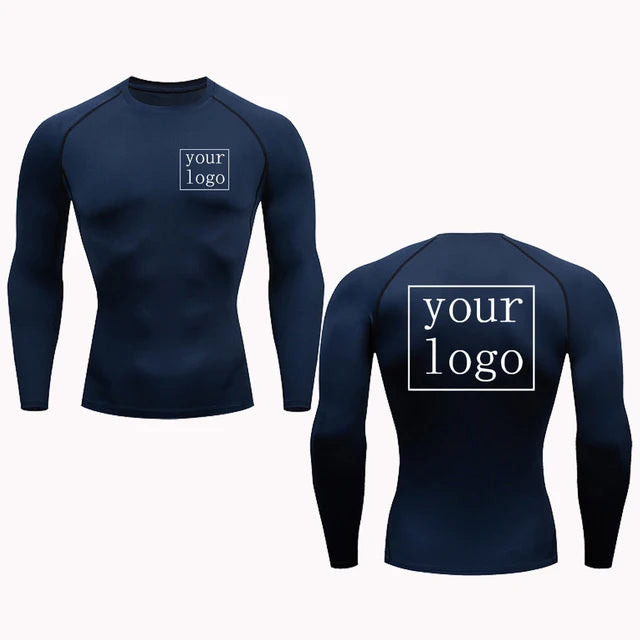 Custom Compression T Shirt Your Design Logo Quick Dry Gym Tee Men Women 10