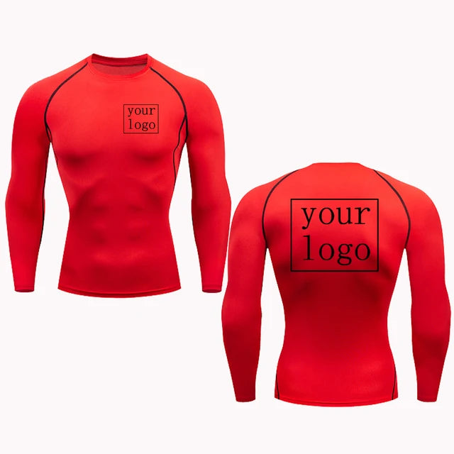 Custom Compression T Shirt Your Design Logo Quick Dry Gym Tee Men Women 11