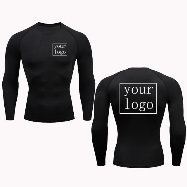 Custom Compression T Shirt Your Design Logo Quick Dry Gym Tee Men Women 12
