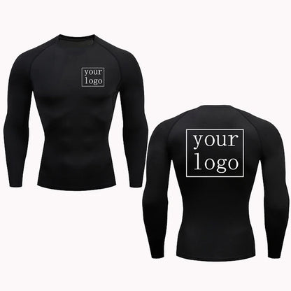 Custom Compression T Shirt Your Design Logo Quick Dry Gym Tee Men Women 12
