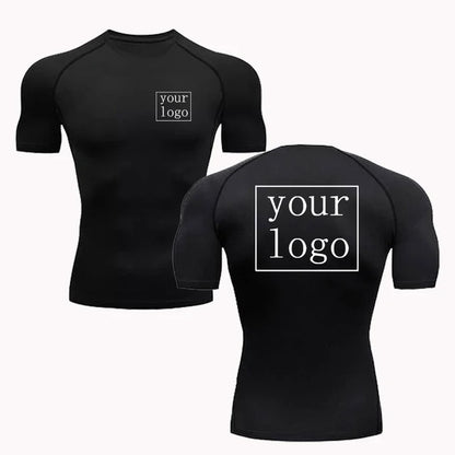 Custom Compression T Shirt Your Design Logo Quick Dry Gym Tee Men Women 13