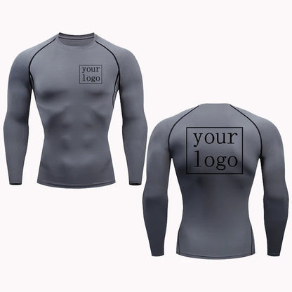 Custom Compression T Shirt Your Design Logo Quick Dry Gym Tee Men Women 14