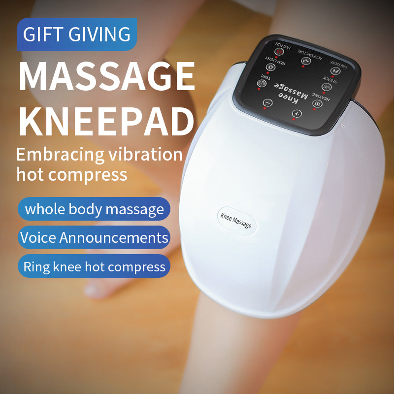 Heated Knee Compress, Wireless Vibrating Knee Massager, Joint Pain Relief