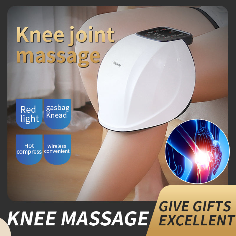 Heated Knee Compress, Wireless Vibrating Knee Massager, Joint Pain Relief
