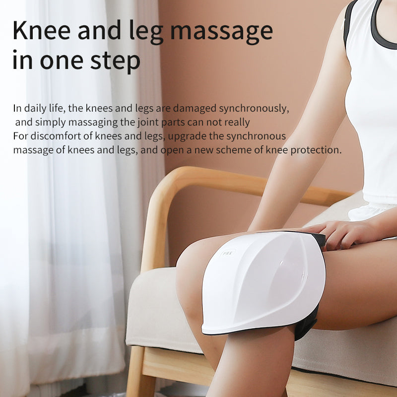 Heated Knee Compress, Wireless Vibrating Knee Massager, Joint Pain Relief