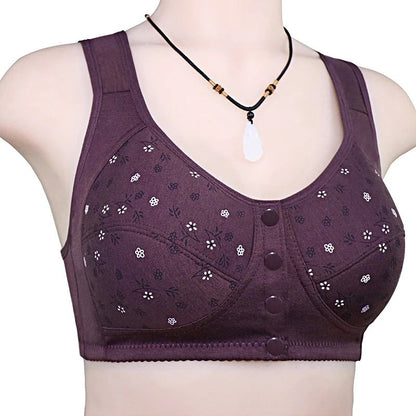 Soft Cotton Front Closure Wireless Bra 5