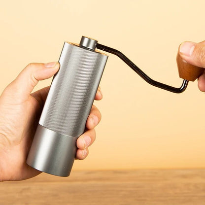 Manual Stainless Steel Coffee Grinder with Burr Mill