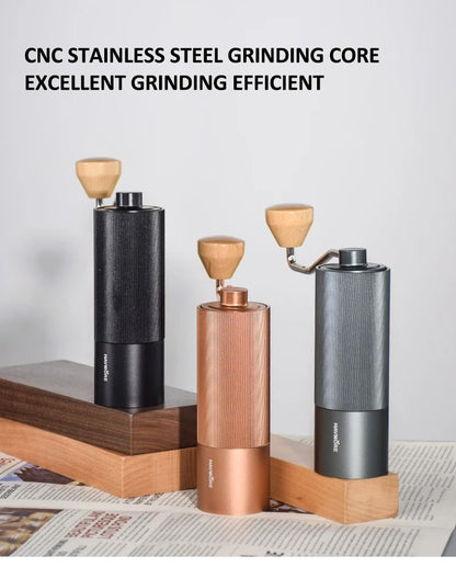 Manual Stainless Steel Coffee Grinder With Burr Mill 2