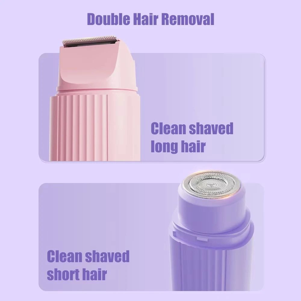 2 In 1 Electric Razor For Women Rechargeable Hair Remover 5