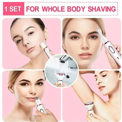 4 In 1 Electric Lady Shaver Rechargeable Hair Removal Epilator 2