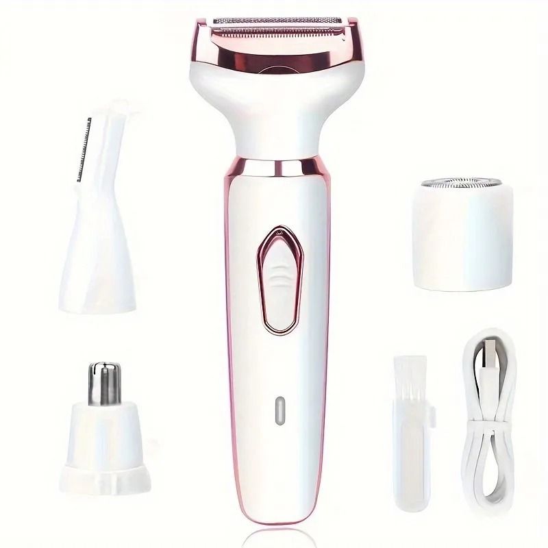 4 In 1 Electric Lady Shaver Rechargeable Hair Removal Epilator 7