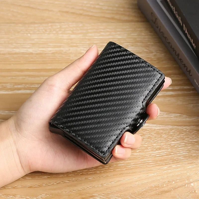 RFID Blocking Carbon Fiber Card Holder Wallet 4