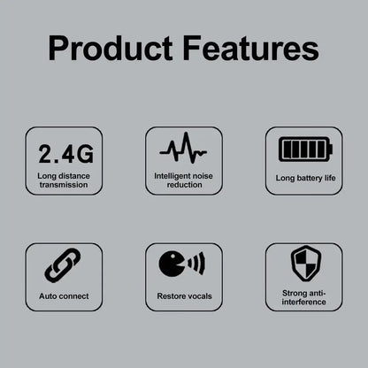 24G Wireless Headset Microphone With Transmitter And Receiver 2