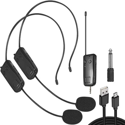 24G Wireless Headset Microphone With Transmitter And Receiver 6