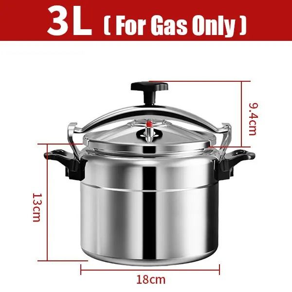Professional Aluminum Pressure Cooker ExplosionProof Design 3L 5L 7L 6