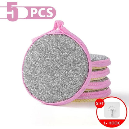 DoubleSided Reusable Dishwashing Sponge Set 11