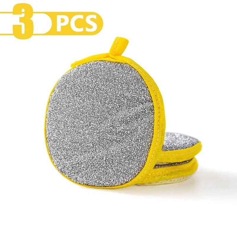 DoubleSided Reusable Dishwashing Sponge Set 13