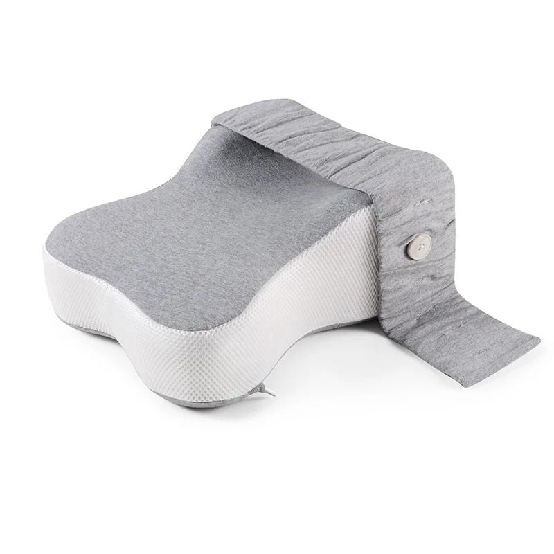 Orthopedic Memory Foam Leg Pillow With Adjustable Strap For Side Sleeping 4