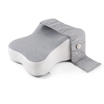 Orthopedic Memory Foam Leg Pillow With Adjustable Strap For Side Sleeping 4
