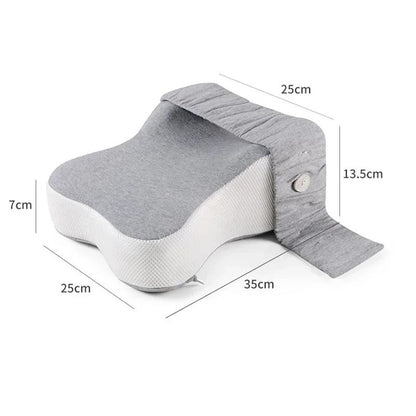 Orthopedic Memory Foam Leg Pillow With Adjustable Strap For Side Sleeping 5
