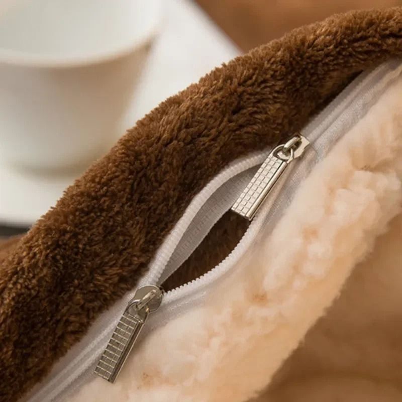 Wool Throw Blanket Double Sided Warm Winter Bedspread For Bedroom And Camping 3