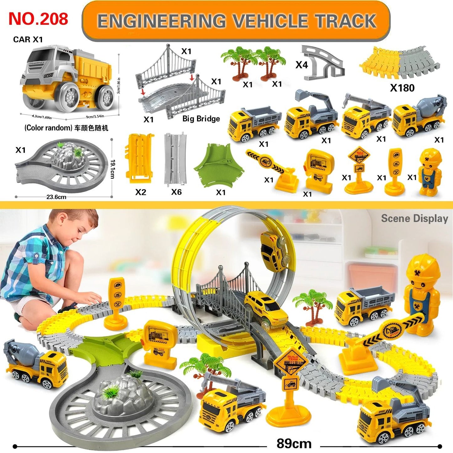 Kids Magic Climbing Track Car Set 6
