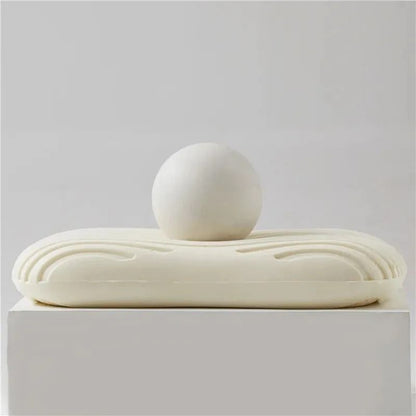 Natural Latex Pillow With Cotton Cover For Neck Pain Relief And Comfortable Sleep 5