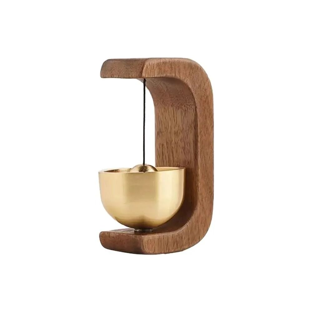 Magnetic Wooden Wind Bell with Copper Chime for Home or Car