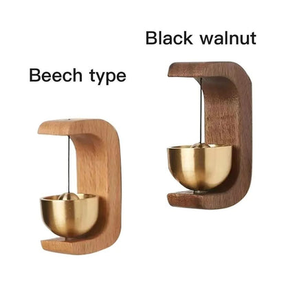Magnetic Wooden Wind Bell With Copper Chime For Home Or Car 2