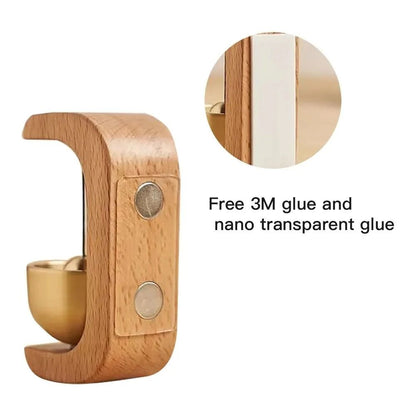 Magnetic Wooden Wind Bell With Copper Chime For Home Or Car 5