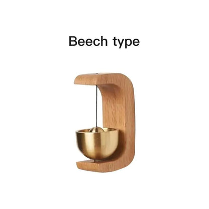 Magnetic Wooden Wind Bell With Copper Chime For Home Or Car 6
