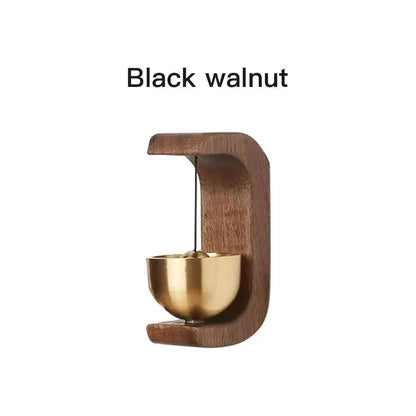 Magnetic Wooden Wind Bell With Copper Chime For Home Or Car 7