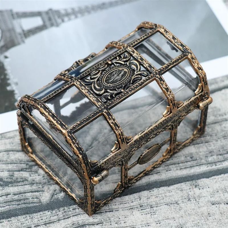 Transparent Plastic Treasure Chest Jewelry Storage Box 2