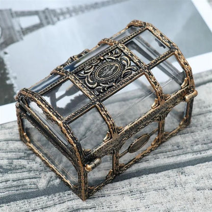 Transparent Plastic Treasure Chest Jewelry Storage Box 2