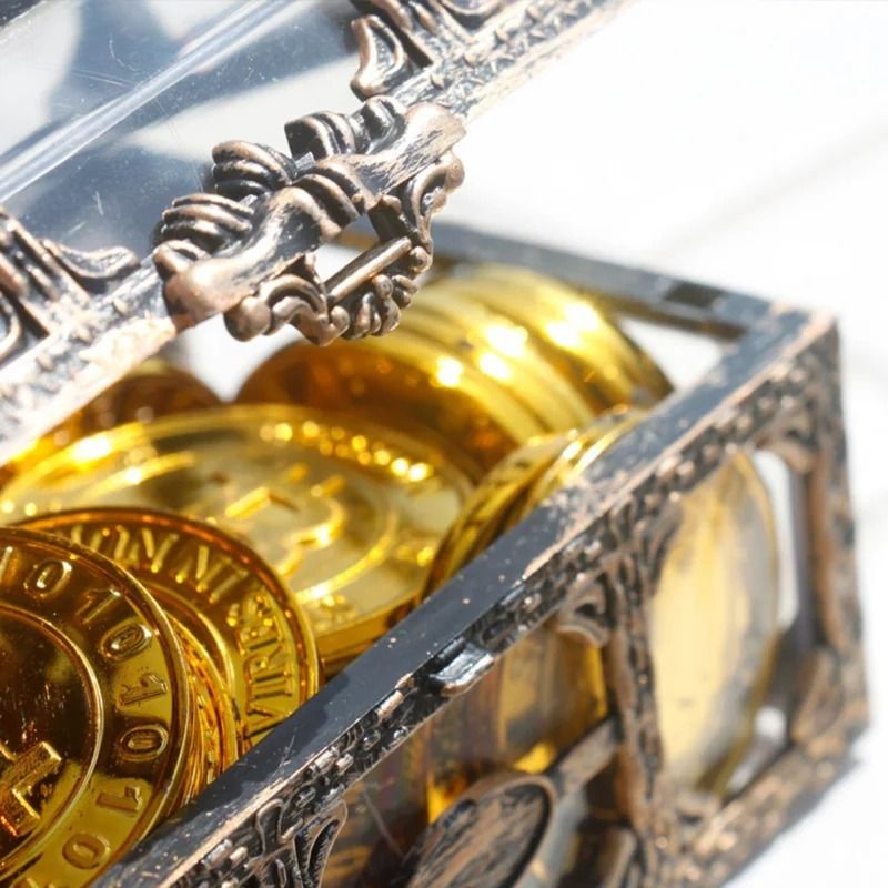 Transparent Plastic Treasure Chest Jewelry Storage Box 5