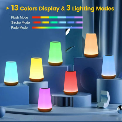 Color Changing Night Lamp RGB Remote Touch Portable Table Lamp 1