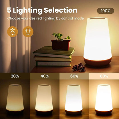 Color Changing Night Lamp RGB Remote Touch Portable Table Lamp 2