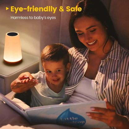 Color Changing Night Lamp RGB Remote Touch Portable Table Lamp 4