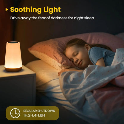 Color Changing Night Lamp RGB Remote Touch Portable Table Lamp 5