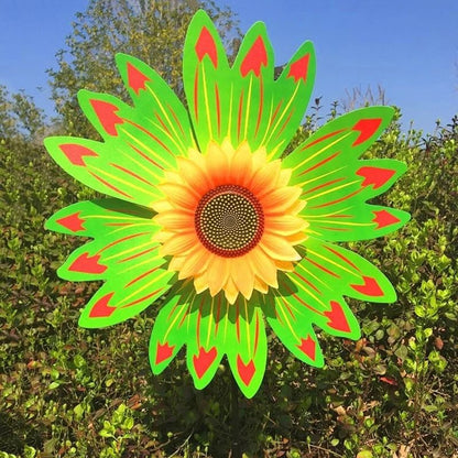 Sunflower Wind Spinner Lawn Pinwheel Outdoor Garden Decoration 2