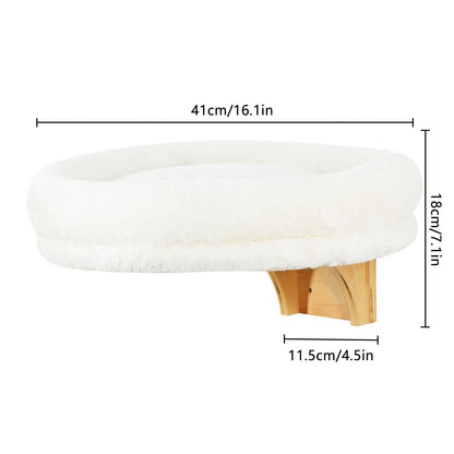 Wall Mounted Wooden Cat Perch Bed 6