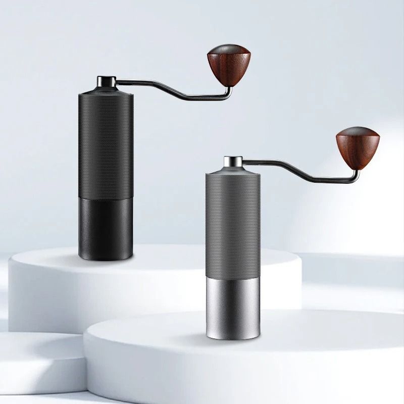 Aluminium Alloy Hand Cranked Coffee Grinder Steel Core Manual Bean Mill