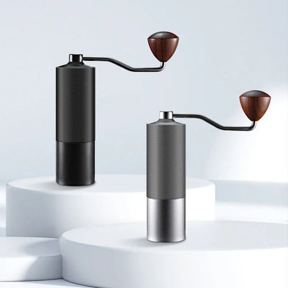 Aluminium Alloy Hand Cranked Coffee Grinder Steel Core Manual Bean Mill
