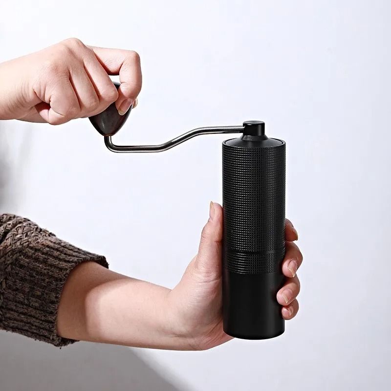 Aluminium Alloy Hand Cranked Coffee Grinder Steel Core Manual Bean Mill 5