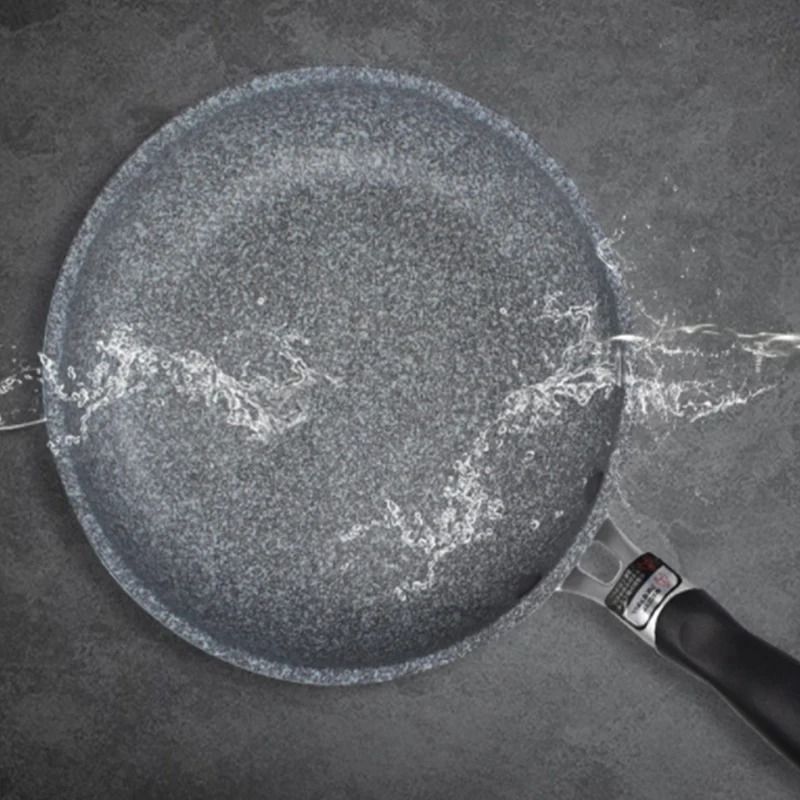 Durable Stone Frying Pan And Wok Non Stick Cookware For Induction And Gas Stove 5