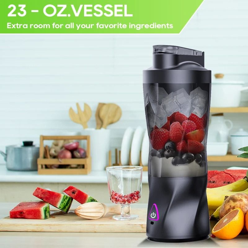 Portable Electric Juicer 700ML USB Rechargeable Smoothie Mixer 3