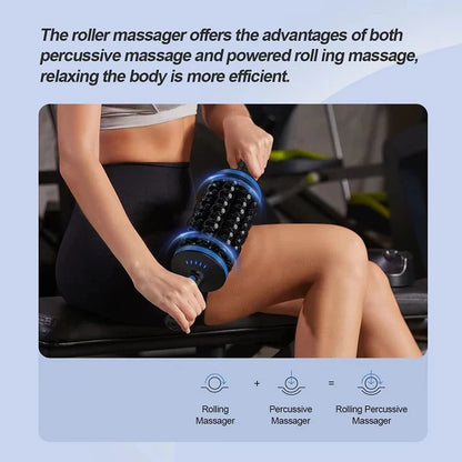 Cordless Rolling Body Massager 360 Percussive Muscle Relaxer 4